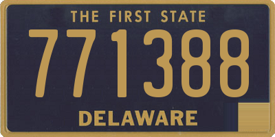 DE license plate 771388