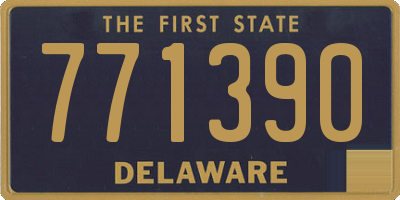 DE license plate 771390