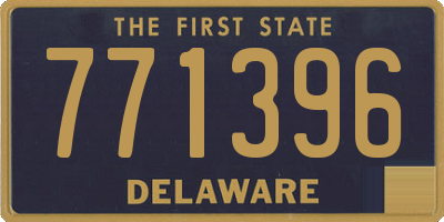 DE license plate 771396