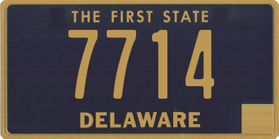 DE license plate 7714