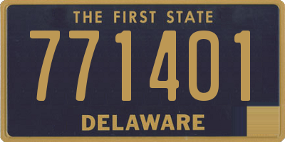 DE license plate 771401