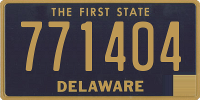 DE license plate 771404