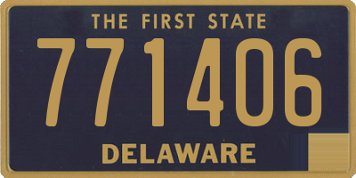 DE license plate 771406
