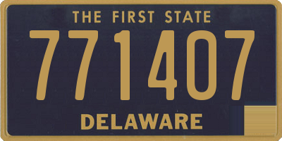 DE license plate 771407