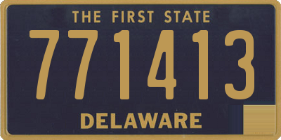 DE license plate 771413