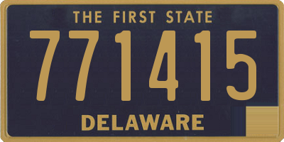 DE license plate 771415