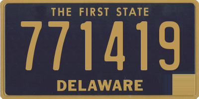 DE license plate 771419