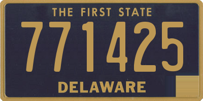 DE license plate 771425