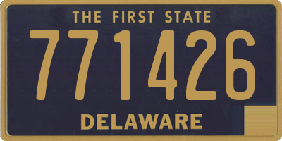 DE license plate 771426