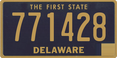 DE license plate 771428
