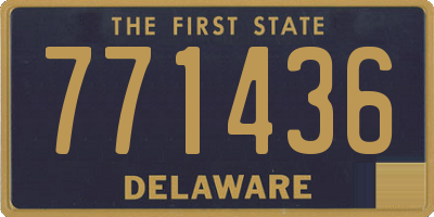 DE license plate 771436
