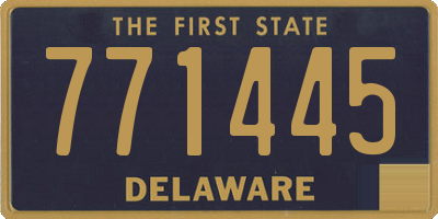 DE license plate 771445