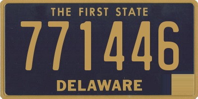 DE license plate 771446