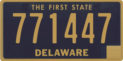 DE license plate 771447