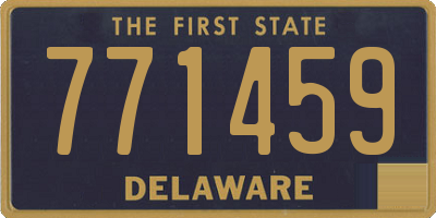 DE license plate 771459