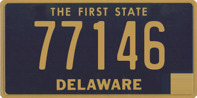 DE license plate 77146