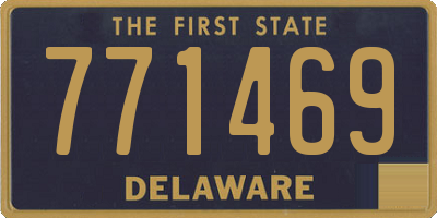 DE license plate 771469