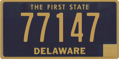 DE license plate 77147