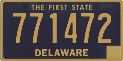 DE license plate 771472