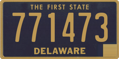 DE license plate 771473