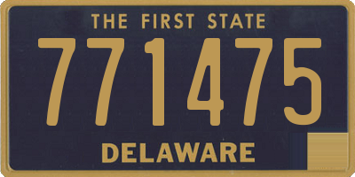 DE license plate 771475