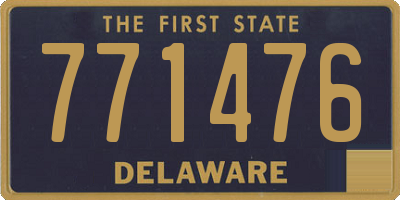 DE license plate 771476