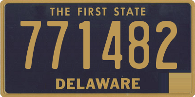 DE license plate 771482