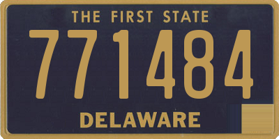 DE license plate 771484