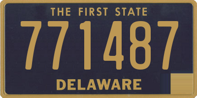 DE license plate 771487