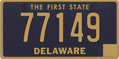 DE license plate 77149