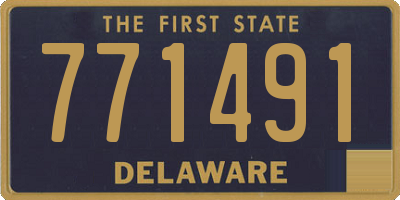 DE license plate 771491