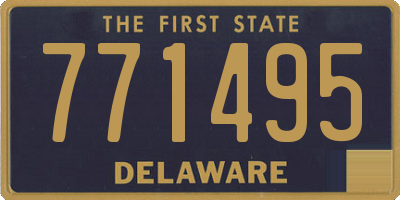 DE license plate 771495