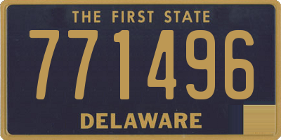 DE license plate 771496