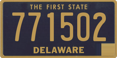DE license plate 771502