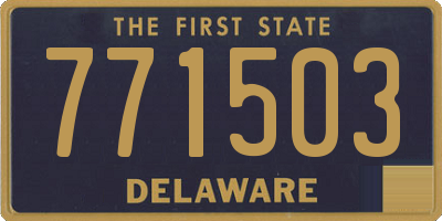 DE license plate 771503