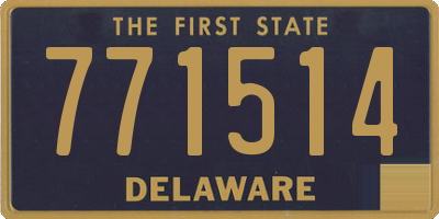 DE license plate 771514