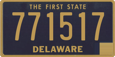 DE license plate 771517