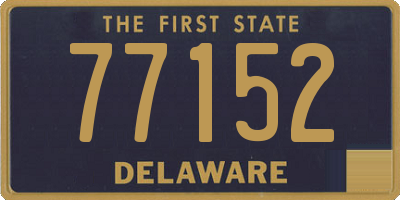 DE license plate 77152