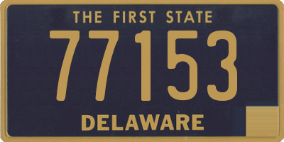 DE license plate 77153