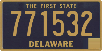 DE license plate 771532