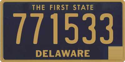 DE license plate 771533