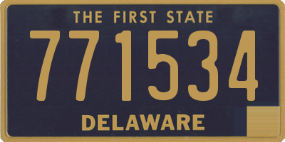 DE license plate 771534