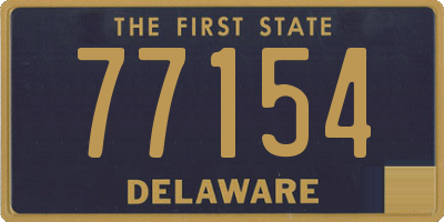 DE license plate 77154