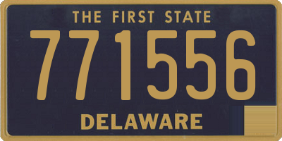 DE license plate 771556