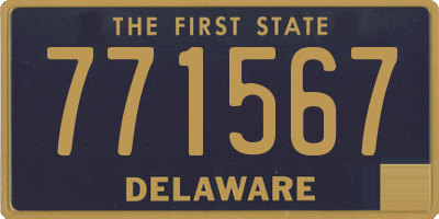 DE license plate 771567