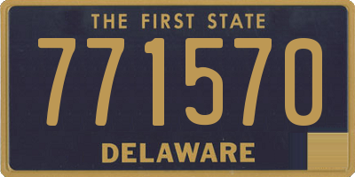 DE license plate 771570