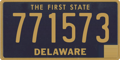 DE license plate 771573