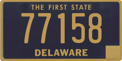 DE license plate 77158