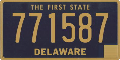 DE license plate 771587
