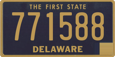 DE license plate 771588